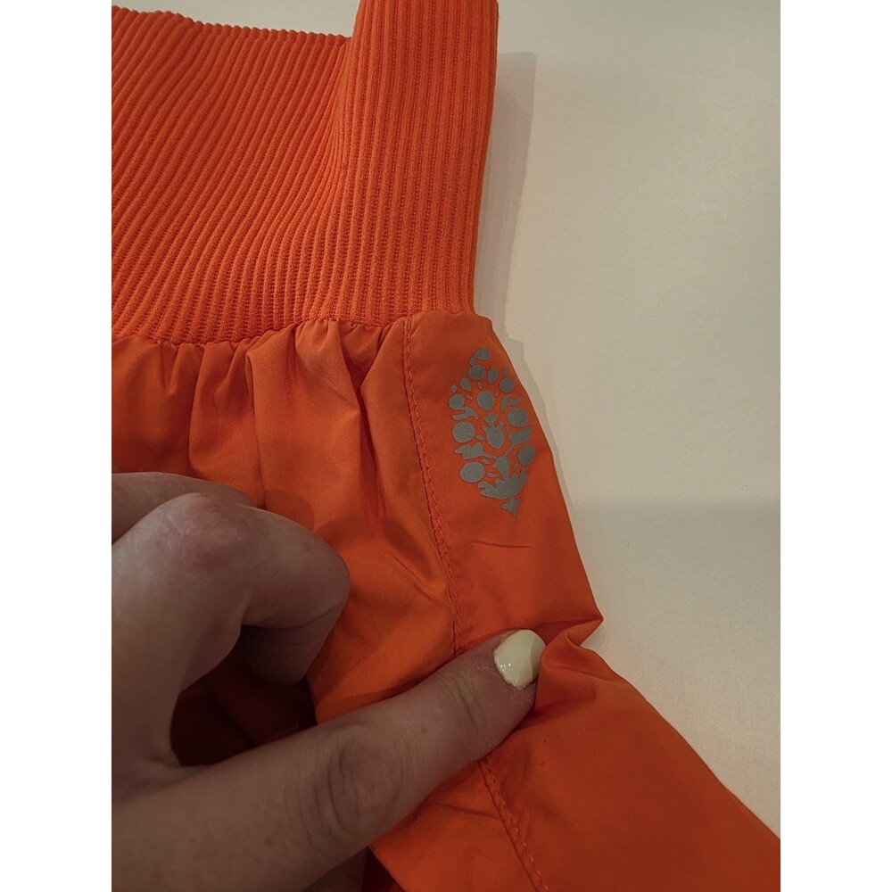 Free People Carpe Diem Shorts Orange FP Movement Athletic Dancer Size Large - Picture 4 of 8